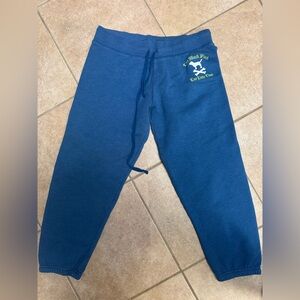 PINK Victoria's Secret Navy with Dog Emblem Sweat Capris